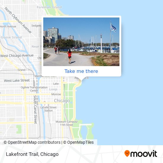 Lakefront Trail map
