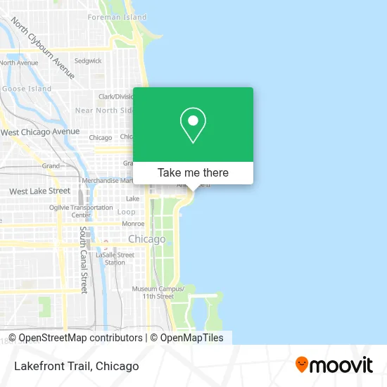Lakefront Trail map