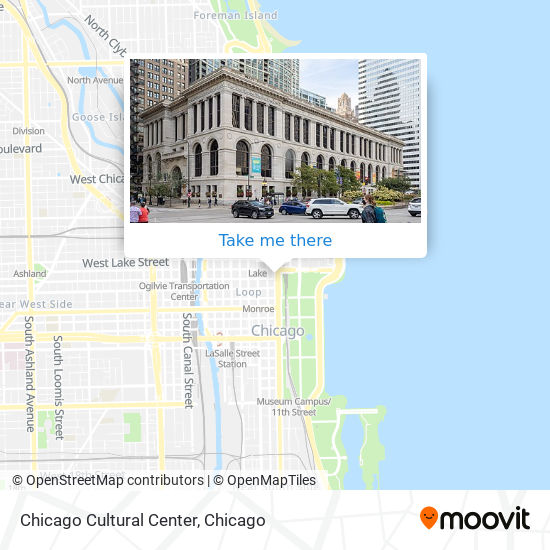 Mapa de Chicago Cultural Center