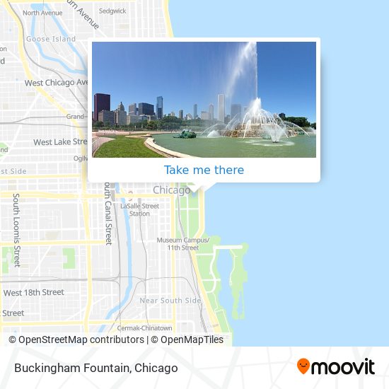 Buckingham Fountain map