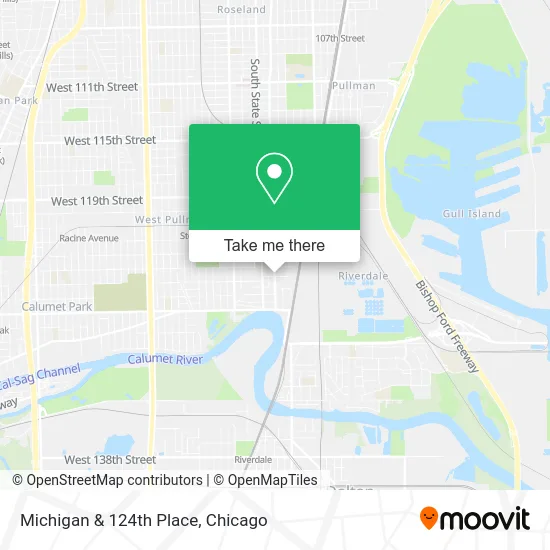 Michigan & 124th Place map