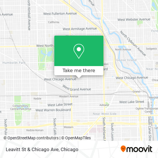 Leavitt St & Chicago Ave map