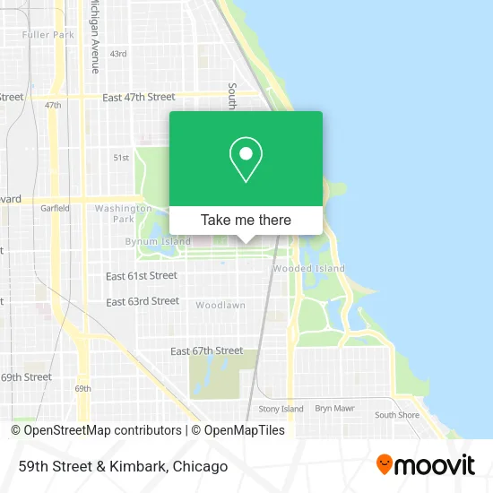 59th Street & Kimbark map