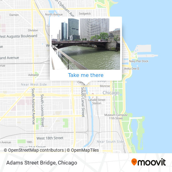 Adams Street Bridge map