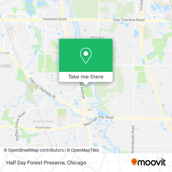 Half Day Forest Preserve map