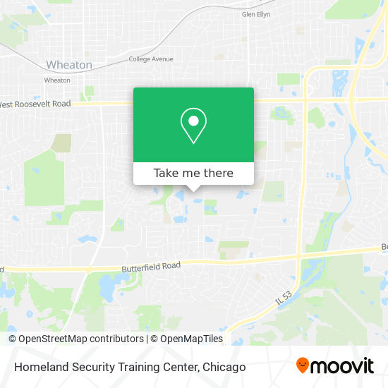 Homeland Security Training Center map