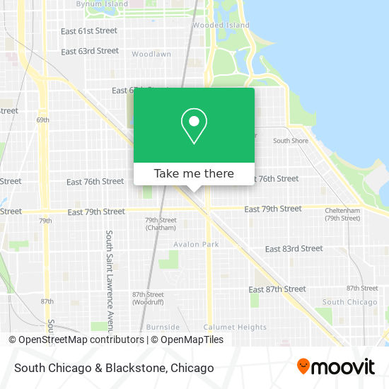 South Chicago & Blackstone map