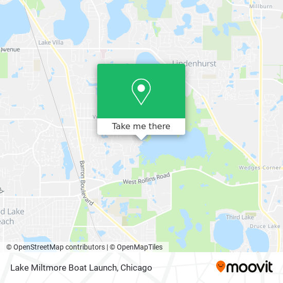 Lake Miltmore Boat Launch map