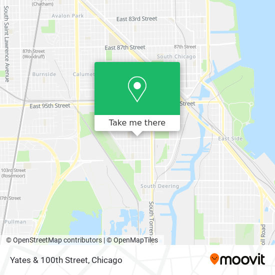 Yates & 100th Street map