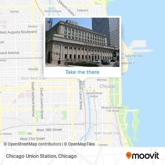 Mapa de Chicago Union Station
