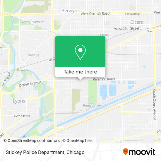 Stickey Police Department map