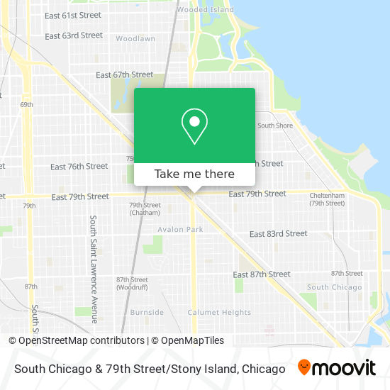 Mapa de South Chicago & 79th Street / Stony Island