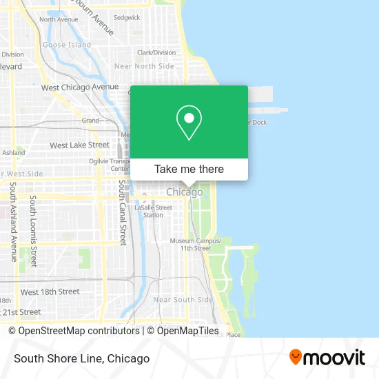 South Shore Line map
