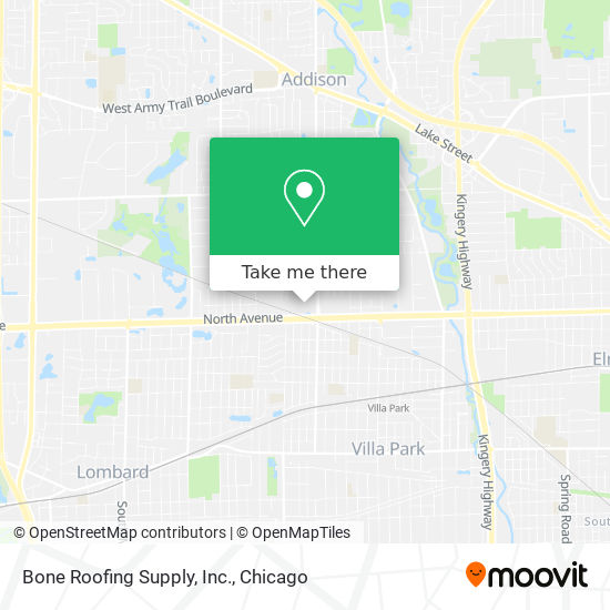 Mapa de Bone Roofing Supply, Inc.