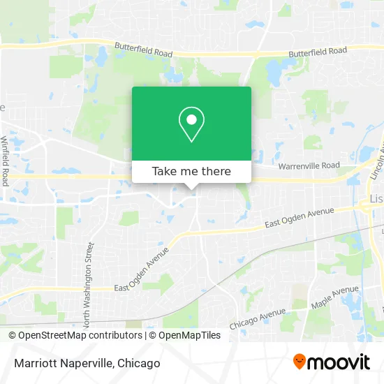 Marriott Naperville map