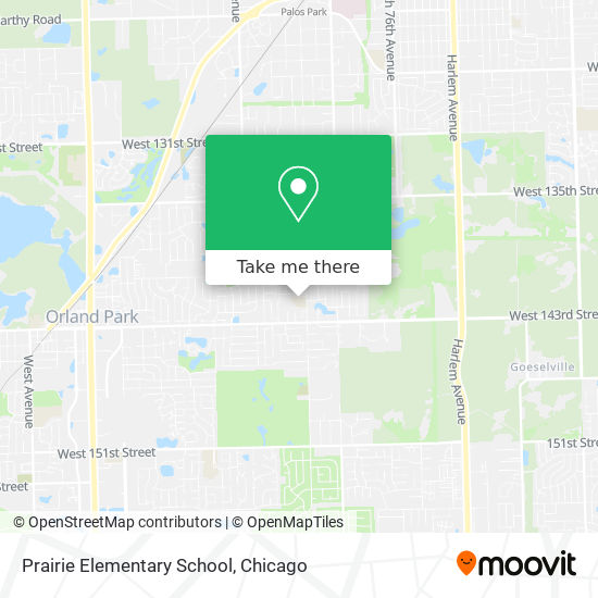 Mapa de Prairie Elementary School