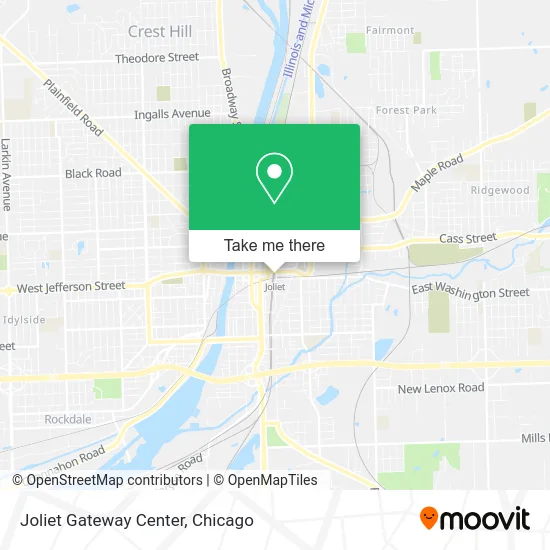 Joliet Gateway Center map