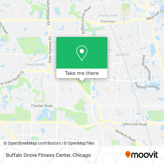 Mapa de Buffalo Grove Fitness Center