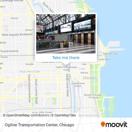 Ogilvie Transportation Center map