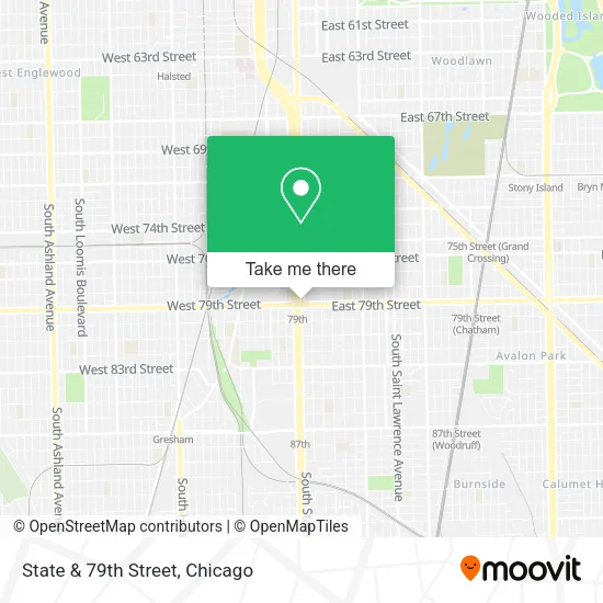 State & 79th Street map