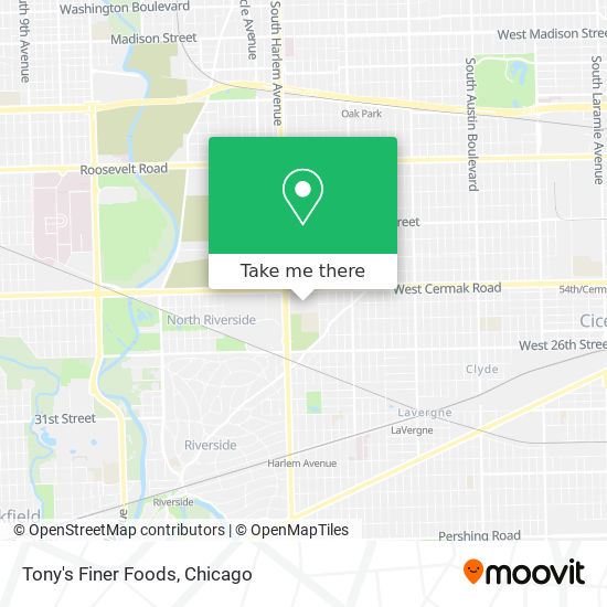 Tony's Finer Foods map