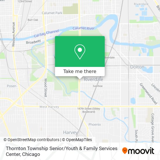 Thornton Township Senior / Youth & Family Services Center map