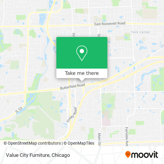 Mapa de Value City Furniture