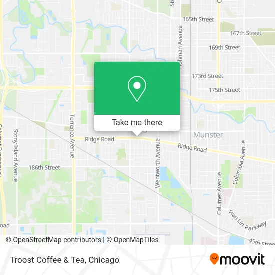 Troost Coffee & Tea map