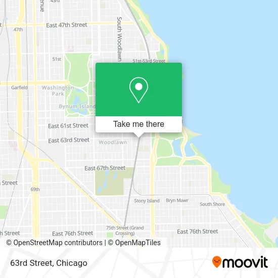63rd Street map