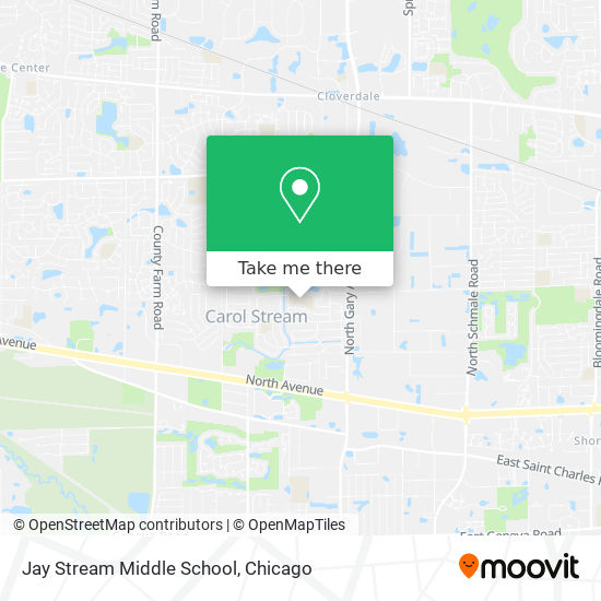 Jay Stream Middle School map