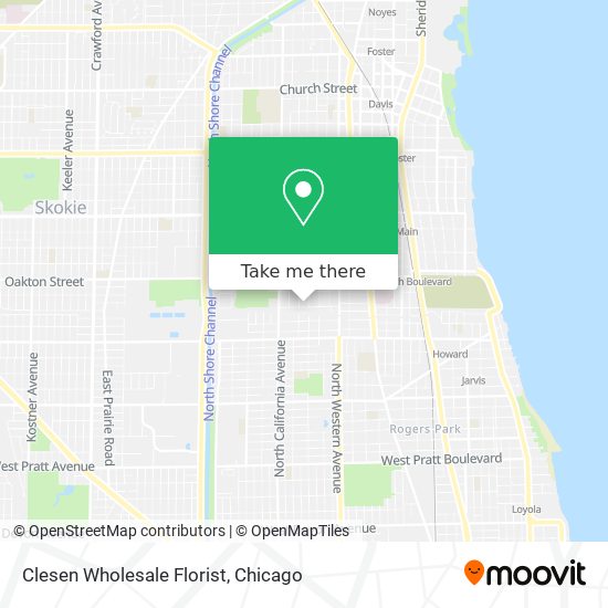 Clesen Wholesale Florist map