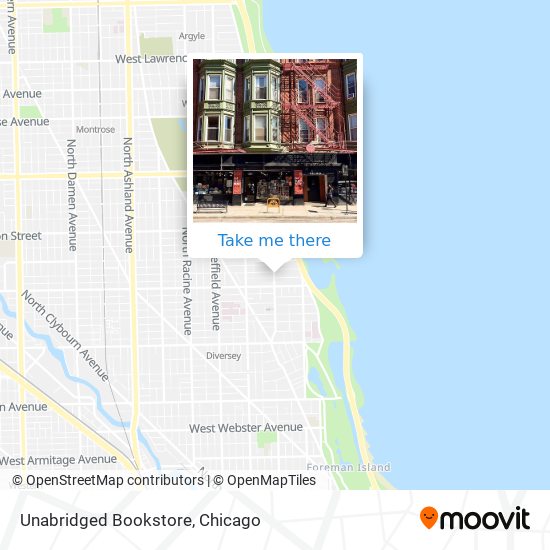 Unabridged Bookstore map