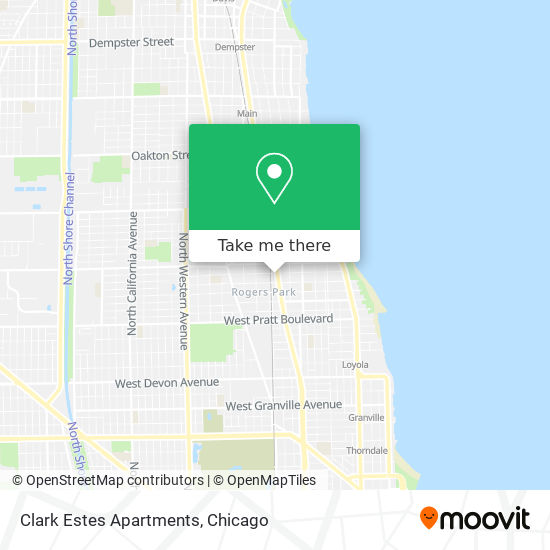 Mapa de Clark Estes Apartments