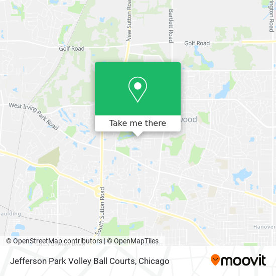 Jefferson Park Volley Ball Courts map