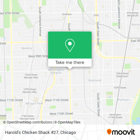 Harold's Chicken Shack #27 map