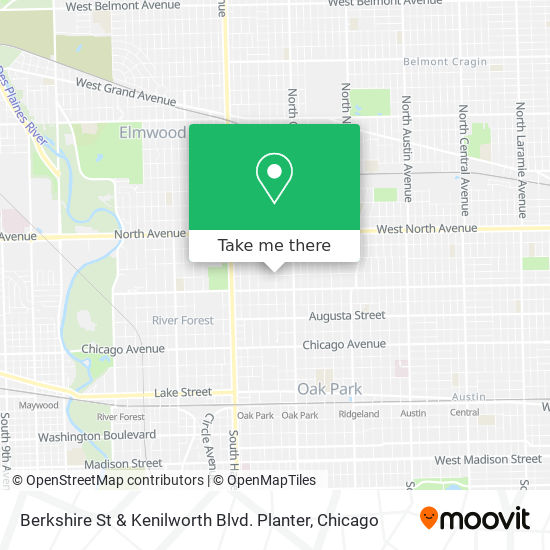 Berkshire St & Kenilworth Blvd. Planter map