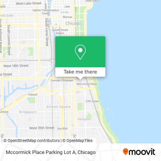 Mapa de Mccormick Place Parking Lot A