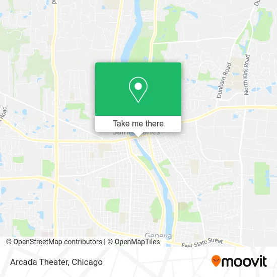 Arcada Theater map