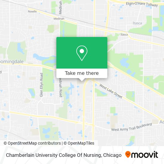 Chamberlain University College Of Nursing map
