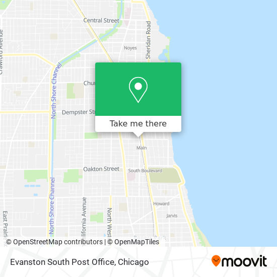 Mapa de Evanston South Post Office