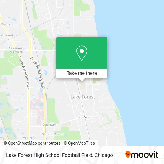 Lake Forest High School Football Field map