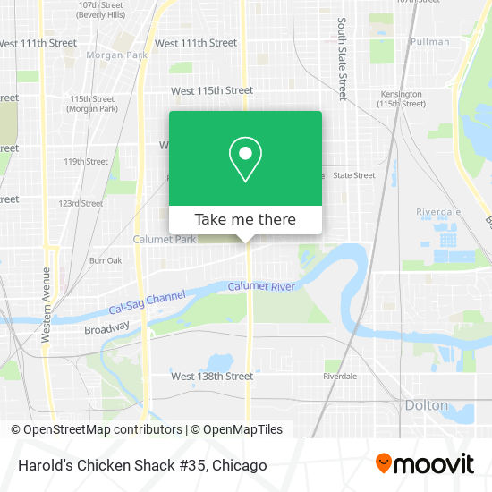 Harold's Chicken Shack #35 map