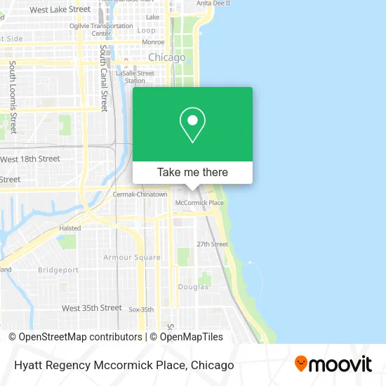Mapa de Hyatt Regency Mccormick Place