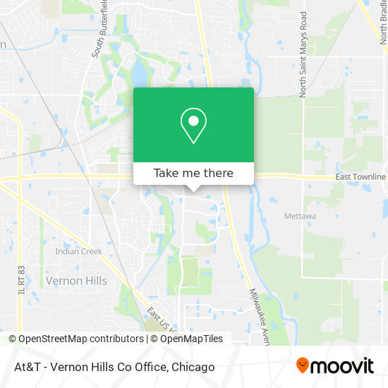 At&T - Vernon Hills Co Office map