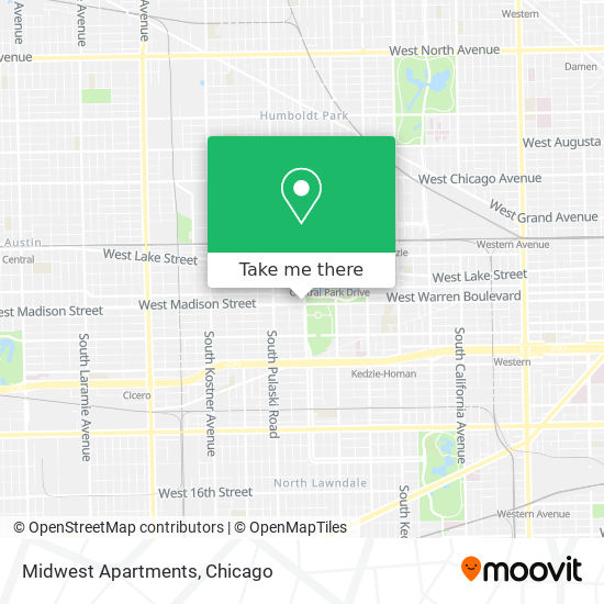 Mapa de Midwest Apartments