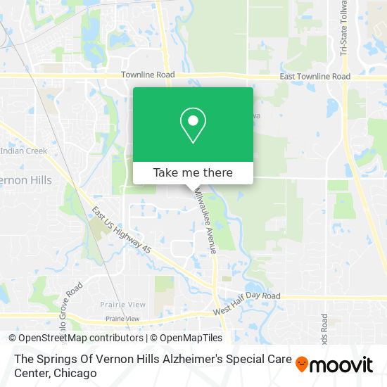 Mapa de The Springs Of Vernon Hills Alzheimer's Special Care Center