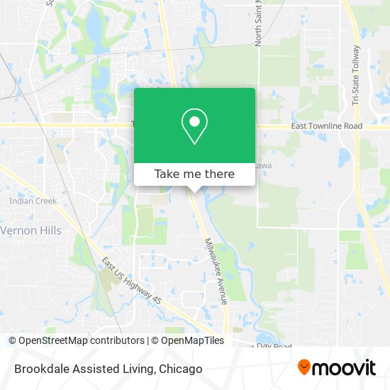 Brookdale Assisted Living map