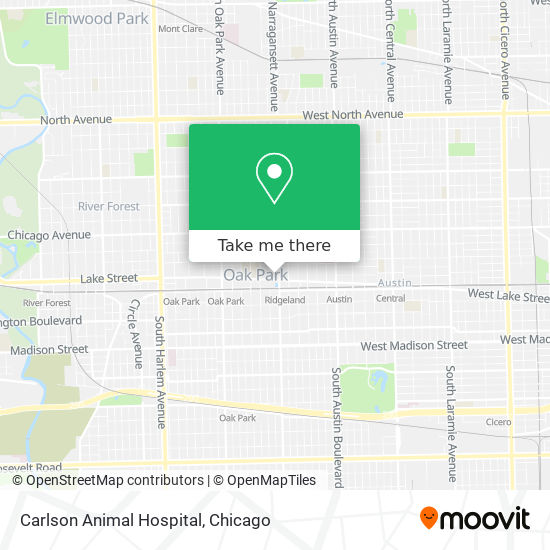 Mapa de Carlson Animal Hospital