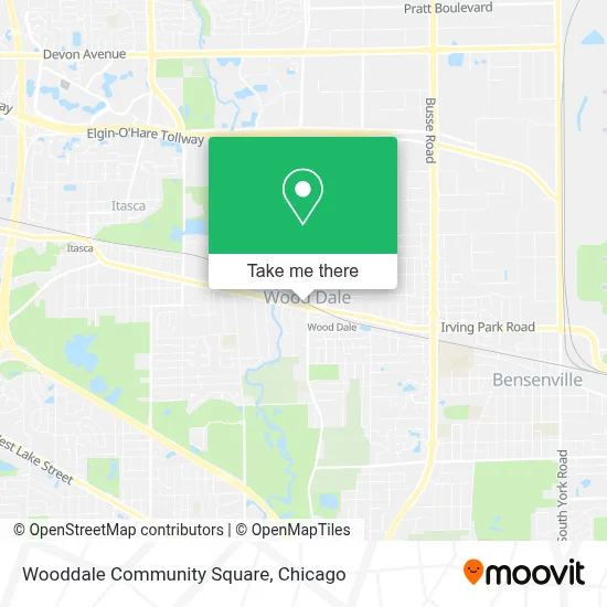 Wooddale Community Square map