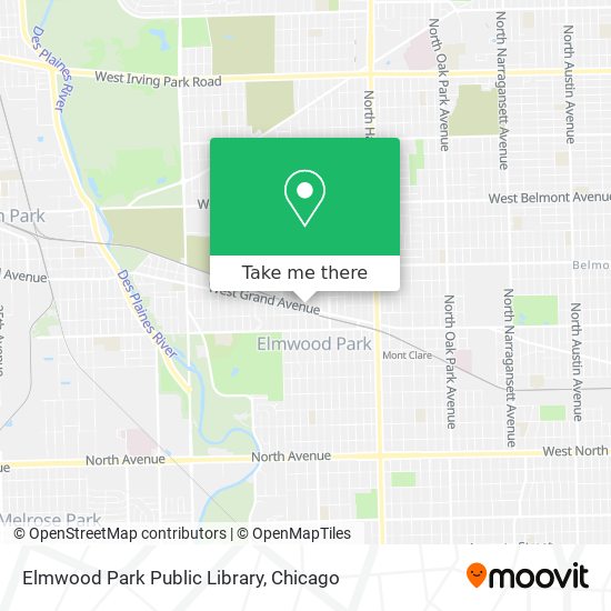 Elmwood Park Public Library map